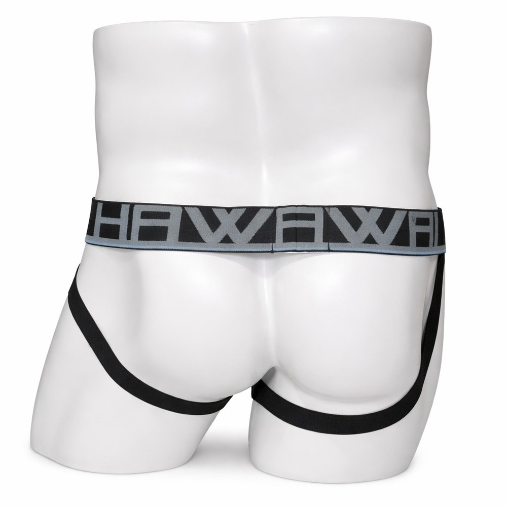 Hawai Small (28-30) Striped Jockstrap Athletic Supporter White Red Black - Picture 3 of 11
